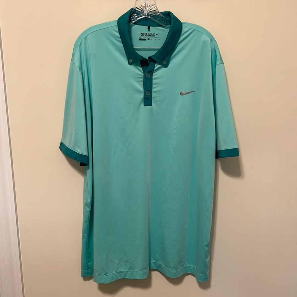 Nike Men’s Blue Golf Performance Polo Shirt / Size XL / Good Pre-Owned Condition